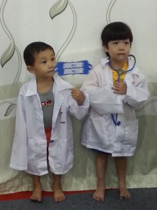 pretending to be doctors with E
