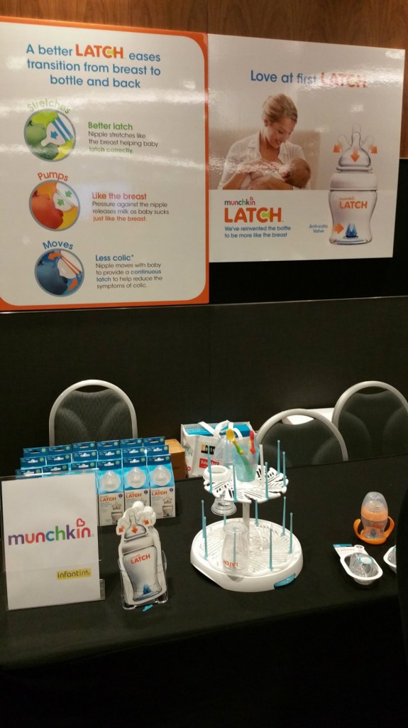 Infantino booth, with its range of LATCH products